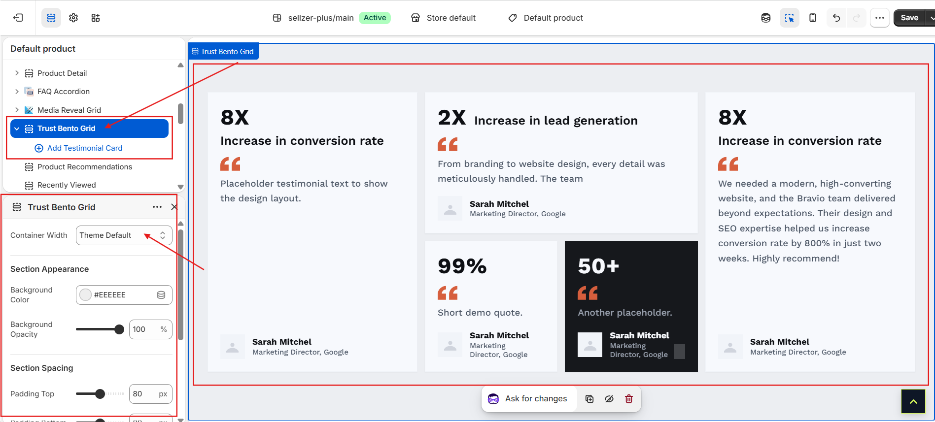 Trust Bento Grid Overview